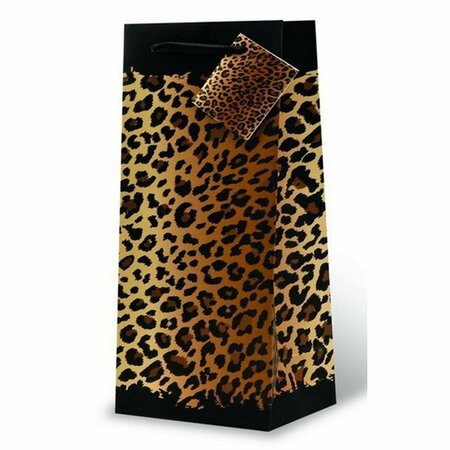 WRAP-ART Leopard Spots Wine Bottle Gift Bag 17608